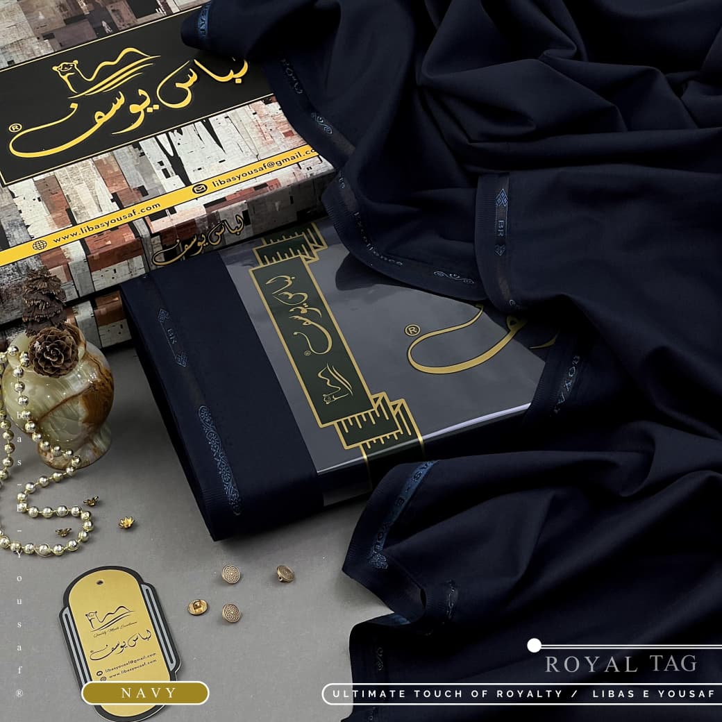 Amina’s Collection Presents ROYAL-TAG Vol. 08 (ALHAMDULILLAH) – Premium Summer Wash’n Wear Unstitched Suit by Libas-e-Yousaf® (4 Meters).