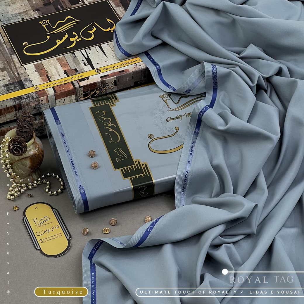 Amina’s Collection Presents ROYAL-TAG Vol. 08 (ALHAMDULILLAH) – Premium Summer Wash’n Wear Unstitched Suit by Libas-e-Yousaf® (4 Meters).
