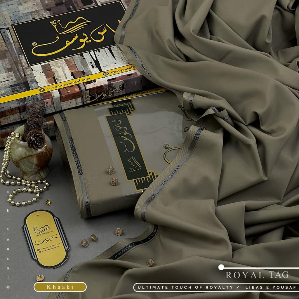 Amina’s Collection Presents ROYAL-TAG Vol. 08 (ALHAMDULILLAH) – Premium Summer Wash’n Wear Unstitched Suit by Libas-e-Yousaf® (4 Meters).