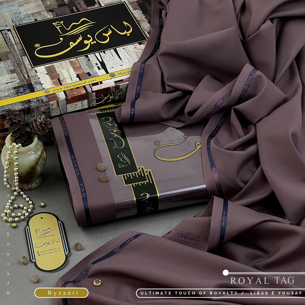 Amina’s Collection Presents ROYAL-TAG Vol. 08 (ALHAMDULILLAH) – Premium Summer Wash’n Wear Unstitched Suit by Libas-e-Yousaf® (4 Meters).