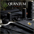 Amina's collection Presents Quantum Black (Jet Black) 2026 – Premium Summer Wash’n Wear Unstitched Suit by Libas-e-Yousaf® (4 Meters)