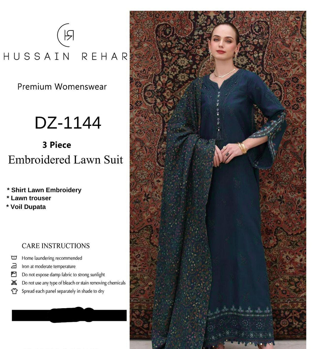 Hussain Rehar Embroidered Lawn Suit