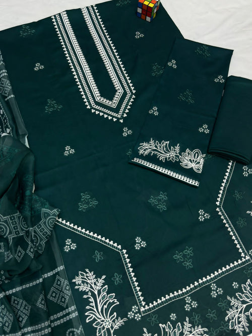 Amina's Collection Izel Luxury Embroidered Lawn Suit