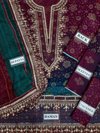 Amina's Collection Nureh Luxury Premium Embroidered Lawn Suit