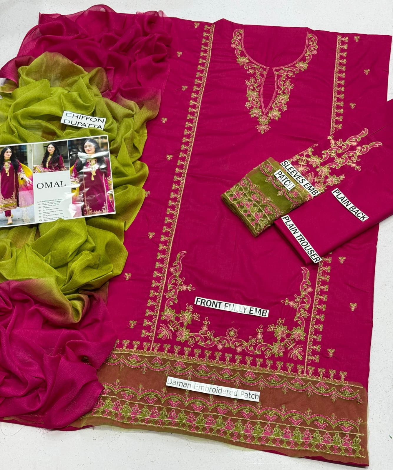 Amina's Collection Omal by Konal Most Luxury Embroidered Lawn Suit