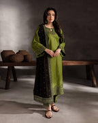 Amina's Collection Batik Premium Luxury Sequence Embroidered Lawn Suit