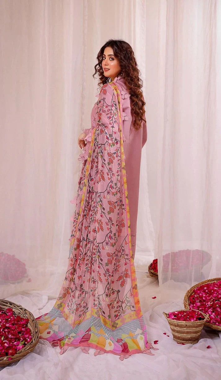 Amina's Collection Limelight Luxury Embroidered Lawn Suit