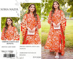 Amina's Collection Aneels Luxury Premium Printed Embroidered Lawn Suit