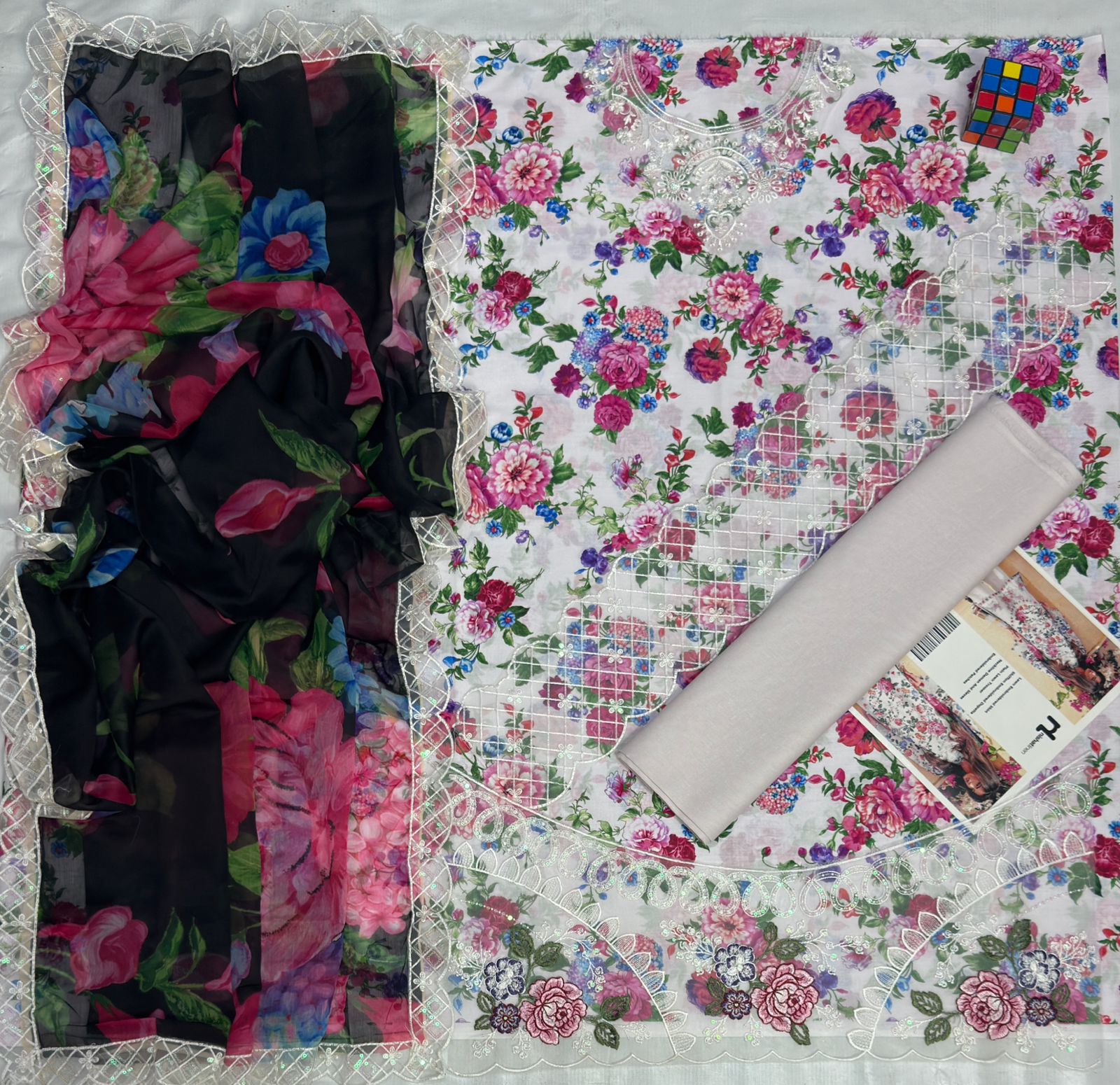 Amina's Collection Nishat Linen Luxury Printed Embroidered Lawn Suit