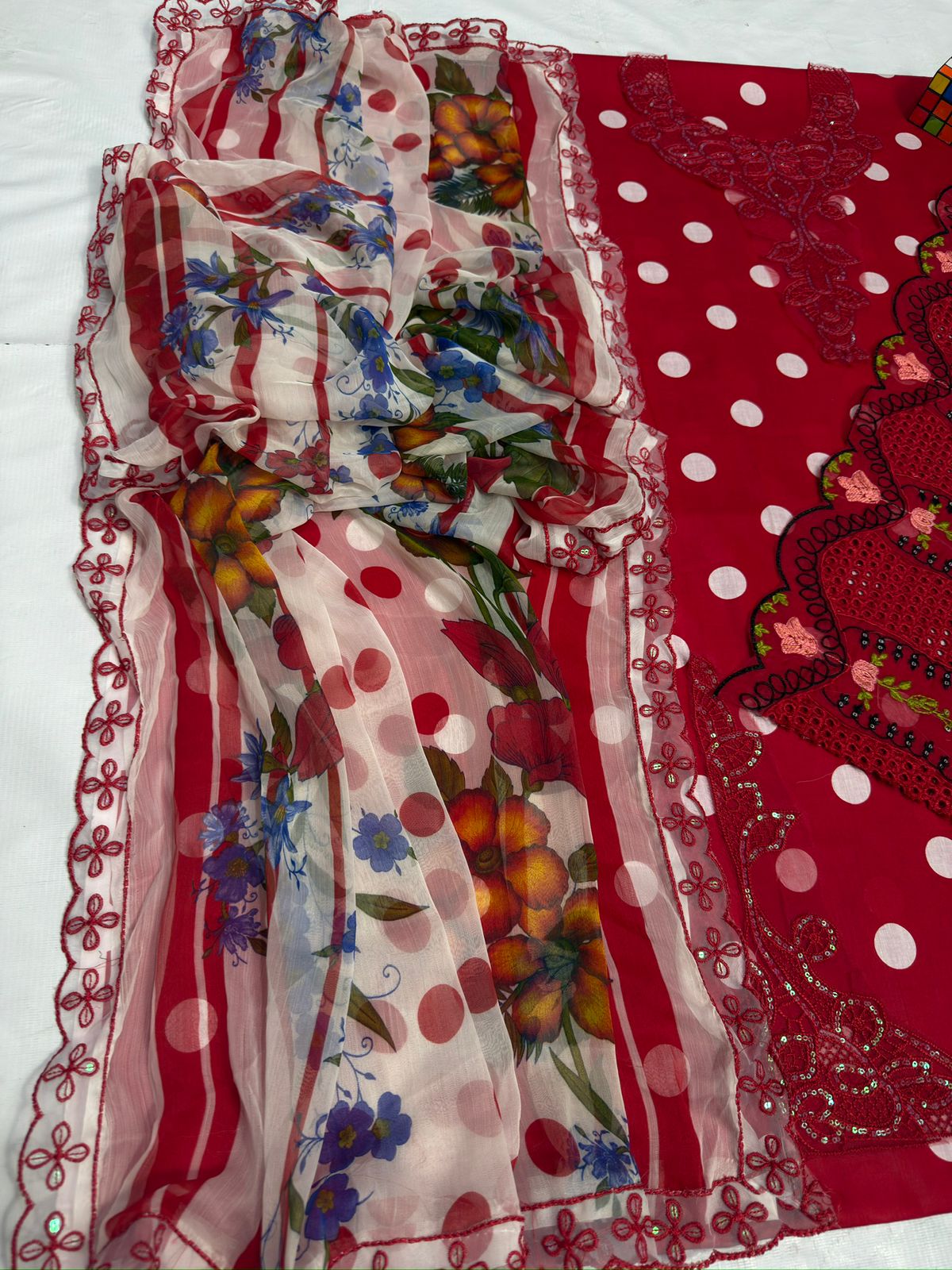 Amina's Collection Maria.B. Luxury Printed Embroidered Lawn Suit