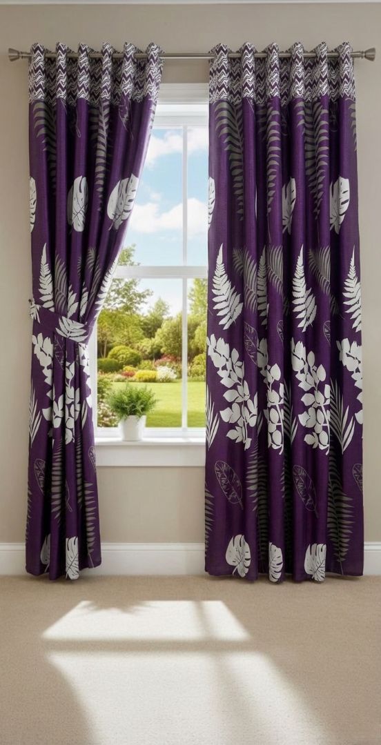 Amina's Collection Premium Printed Window Curtains for Modern Homes