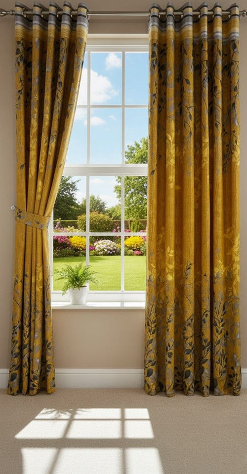 Amina's Collection Elegant Printed Drapes for Stylish Home Interiors