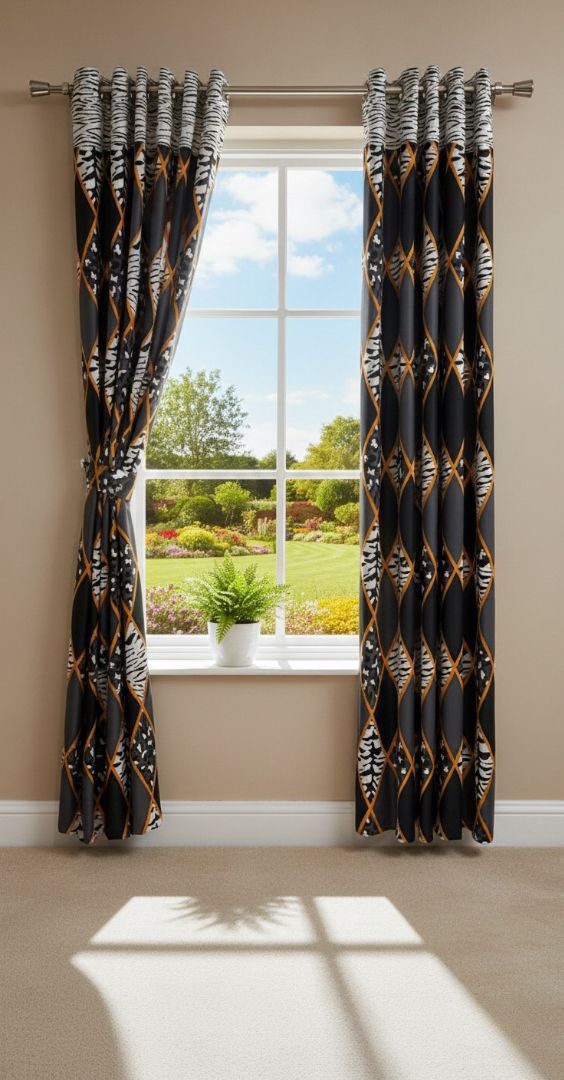 Amina's Collection Elegant Printed Drapes for Stylish Home Interiors