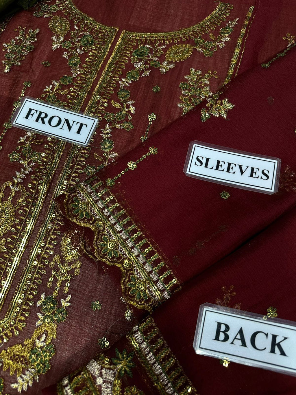 AsimJofa Luxury Embroidered Chiffon 3-Piece | Amina’s Collection