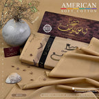 Amina’s collection Presents Libas-e-Yousaf American Soft Cotton – Premium Unstitched Men’s Fabric 4.5 Meters | Soft Cotton Wash & Wear | Wedding & Festive Collection 2026 .