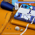 Amina’s Collection Presents Junaid Jamshed Montero – J• All Seasons Impressions Hard Cotton | Silver Finish | 4.5 Meters Unstitched Fabric |