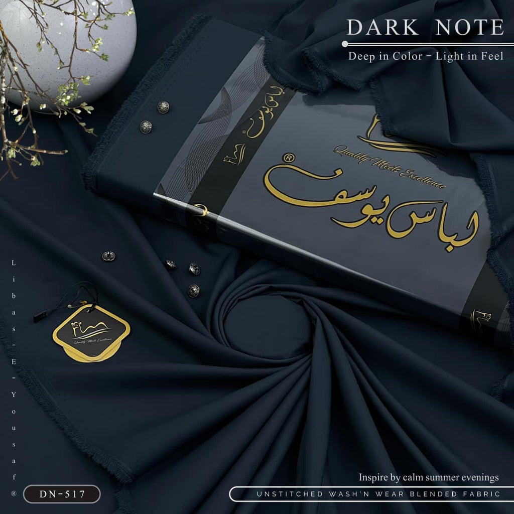 Amina’s Collection Presents Libas-e-Yousaf® Dark Note – Premium Unstitched Summer Wash’n’Wear | Luxury Collection 2026.