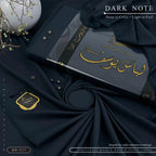 Amina’s Collection Presents Libas-e-Yousaf® Dark Note – Premium Unstitched Summer Wash’n’Wear | Luxury Collection 2026.