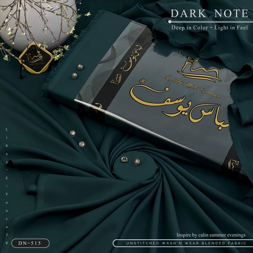 Amina’s Collection Presents Libas-e-Yousaf® Dark Note – Premium Unstitched Summer Wash’n’Wear | Luxury Collection 2026.