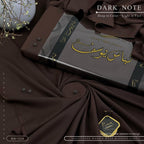 Amina’s Collection Presents Libas-e-Yousaf® Dark Note – Premium Unstitched Summer Wash’n’Wear | Luxury Collection 2026.