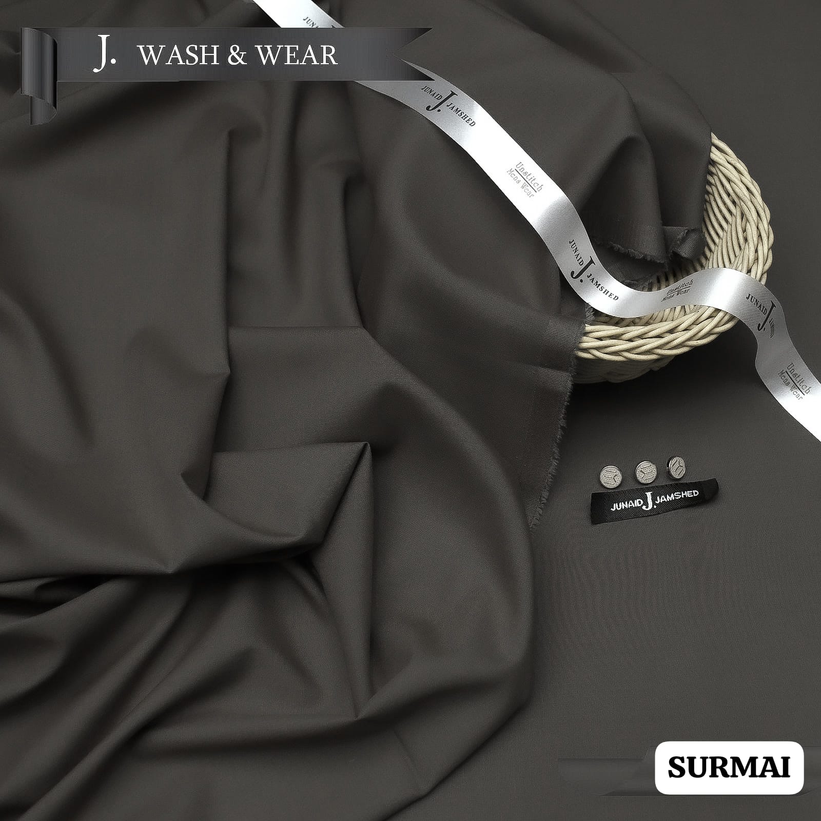 Amina’s Collection Presents Junaid Jamshed Unstitched Suit – Premium Wash & Wear 4 Season Fabric | 4 Meter Complete Package