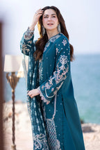 Amina's Collection Qalamkar Premium Luxury Embroidered Lawn Suit