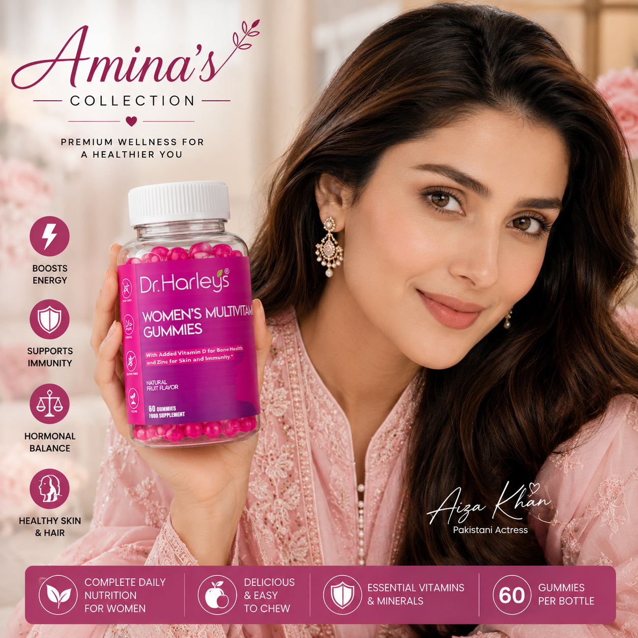 Dr. Harleys Women Multivitamin Gummies Daily Wellness Support